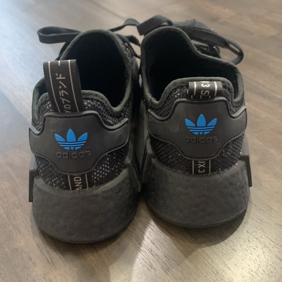 Adidas NMD black with blue accent. Men’s size 8. Like new condition. - Picture 2 of 6